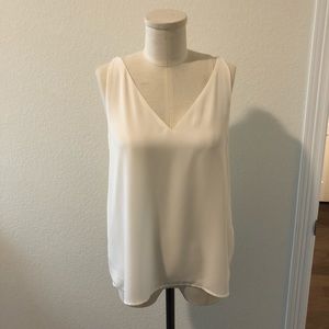Express ivory sleeveless blouse